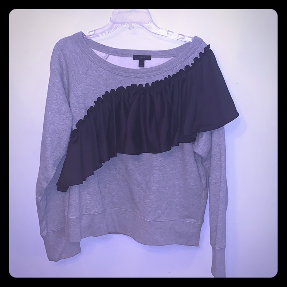 Ruffle sweatshirt